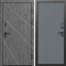 Входная дверь Termo-Door Лучи Бетон Темный - Горизонт Grey софт