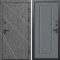 Входная дверь Termo-Door Лучи Бетон Темный - Гранд Grey софт