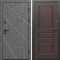 Входная дверь Termo-Door Лучи Бетон Темный - Классика венге