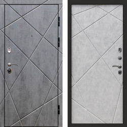 Входная дверь Termo-Door Лучи Бетон Темный - Лучи бетон светлый