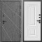 Входная дверь Termo-Door Лучи Бетон Темный - Мадрид Белый софт
