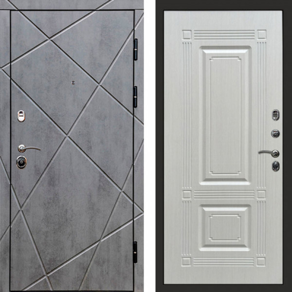 Входная дверь Termo-Door Лучи Бетон Темный - Мадрид Лиственница