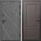 Входная дверь Termo-Door Лучи Бетон Темный - Марсель Шоколад
