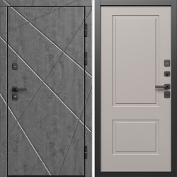 Входная дверь Termo-Door Лучи Бетон Темный - Нео Классика Капучино
