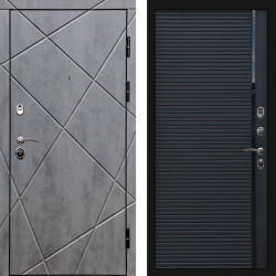 Входная дверь Termo-Door Лучи Бетон Темный - Porte black