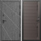 Входная дверь Termo-Door Лучи Бетон Темный - Порте Шоколад