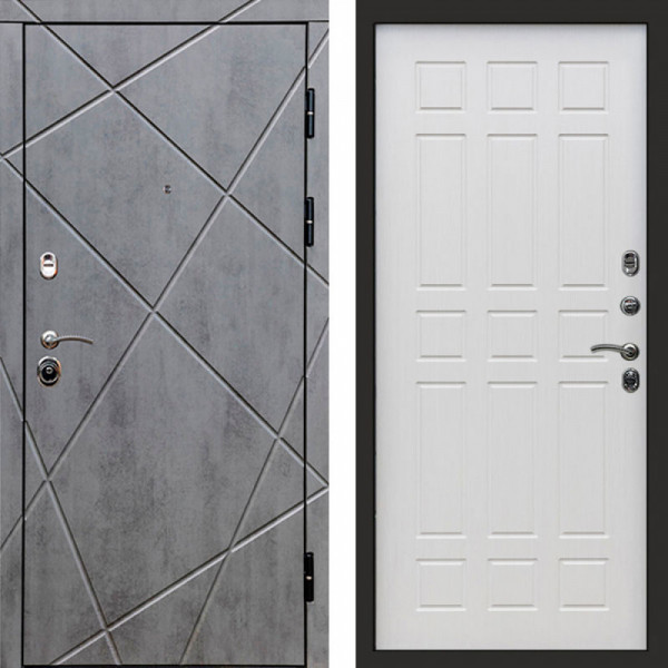 Входная дверь Termo-Door Лучи Бетон Темный - Спарта лиственница