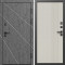 Входная дверь Termo-Door Лучи Бетон Темный - Страйп Слоновая Кость