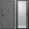 Входная дверь Termo-Door Лучи Бетон Темный - Зеркало бетон темный