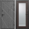Входная дверь Termo-Door Лучи Бетон Темный - Зеркало Триумф венге