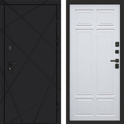 Входная дверь Termo-Door Лучи Black - Без серии Лиственница премиум