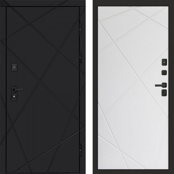 Входная дверь Termo-Door Лучи Black - Лучи белый
