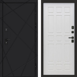 Входная дверь Termo-Door Лучи Black - Спарта лиственница