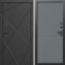 Входная дверь Termo-Door Лучи Блэк - Горизонт Grey софт