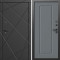 Входная дверь Termo-Door Лучи Блэк - Гранд Grey софт