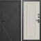 Входная дверь Termo-Door Лучи Блэк - Гранд Слоновая кость
