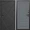 Входная дверь Termo-Door Лучи Блэк - Марсель Grey софт