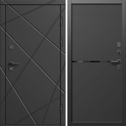Входная дверь Termo-Door Лучи Блэк - Нео Black