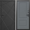 Входная дверь Termo-Door Лучи Блэк - Нео Классика Грей Софт