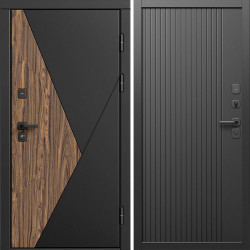 Входная дверь Termo-Door Матрикс Ультра - Флэт Черный кварц