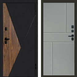 Входная дверь Termo-Door Матрикс Ультра - Горизонт Grey софт