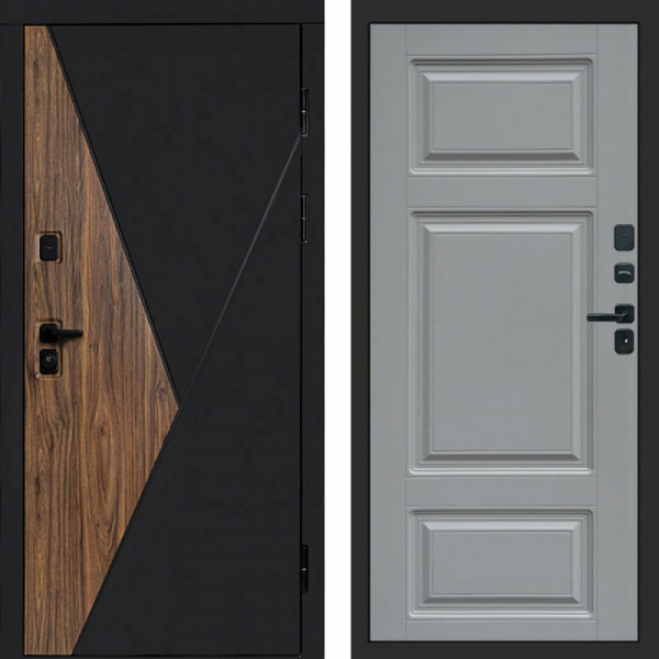 Входная дверь Termo-Door Матрикс Ультра - Лион Grey софт