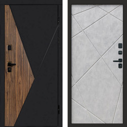 Входная дверь Termo-Door Матрикс Ультра - Лучи бетон светлый