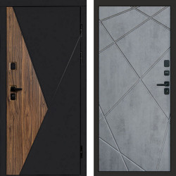 Входная дверь Termo-Door Матрикс Ультра - Лучи бетон темный