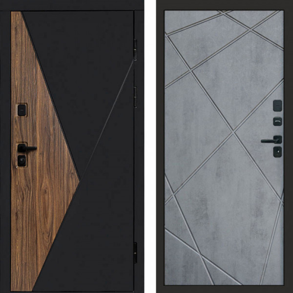 Входная дверь Termo-Door Матрикс Ультра - Лучи бетон темный