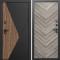 Входная дверь Termo-Door Матрикс Ультра - Плаза Елочка Серая