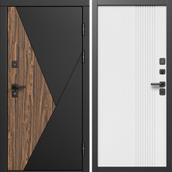 Входная дверь Termo-Door Матрикс Ультра - Страйп Белый Софт
