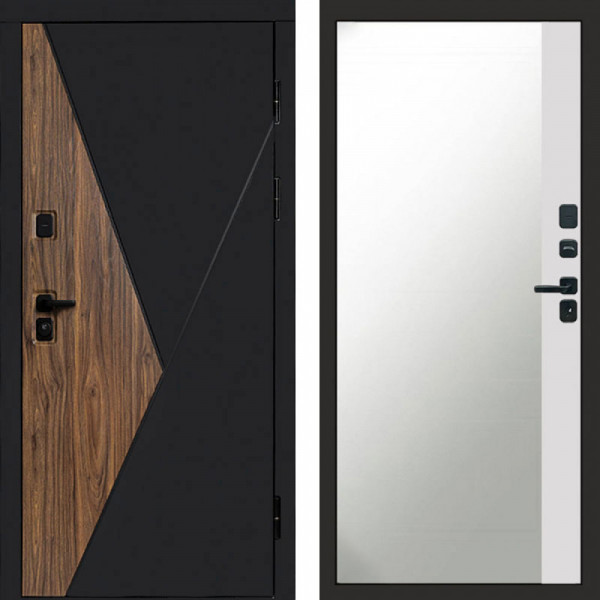 Входная дверь Termo-Door Матрикс Ультра - Зеркало Фацет Белый софт