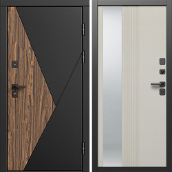 Входная дверь Termo-Door Матрикс Ультра - Зеркало Люмис Соновая Кость