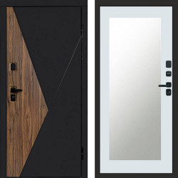 Входная дверь Termo-Door Матрикс Ультра - Зеркало Триумф Белый софт