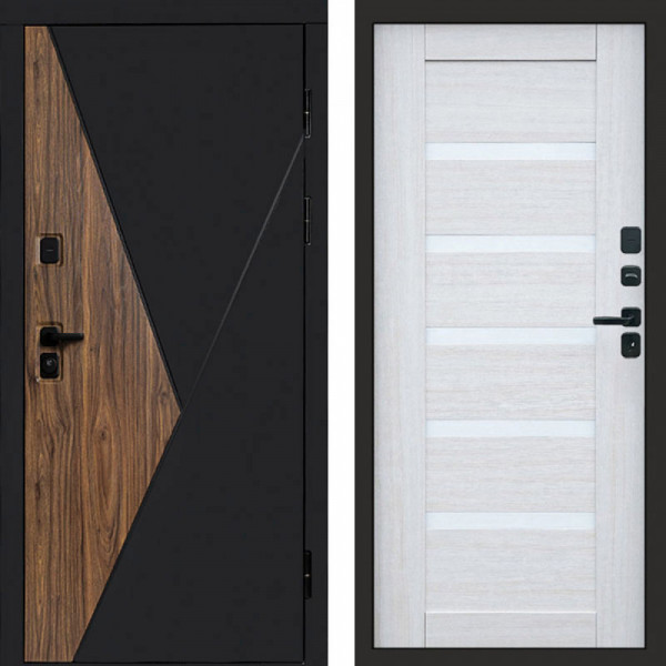 Входная дверь Termo-Door Матрикс Ультра - Зеркало Триумф Царга лиственница 4500 / 5500