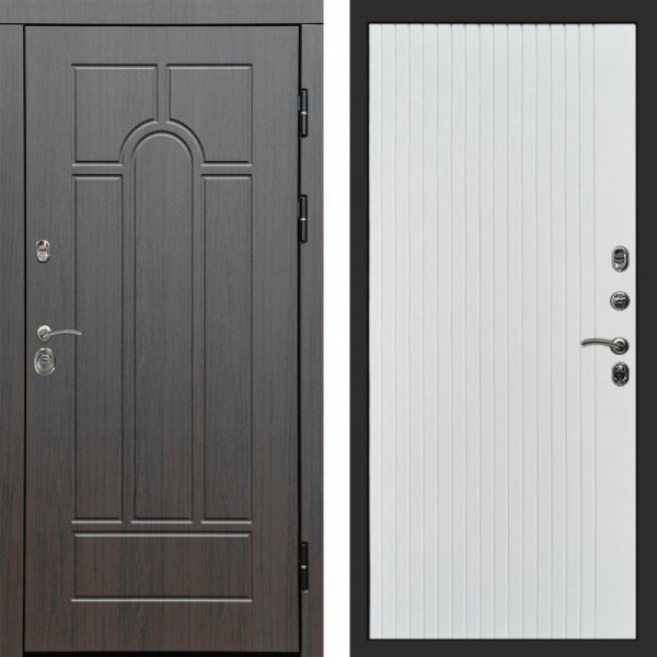 Входная дверь Termo-Door Модена Венге - Flat Белый софт