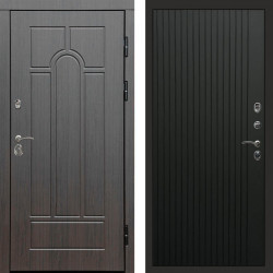 Входная дверь Termo-Door Модена Венге - Flat Черный кварц