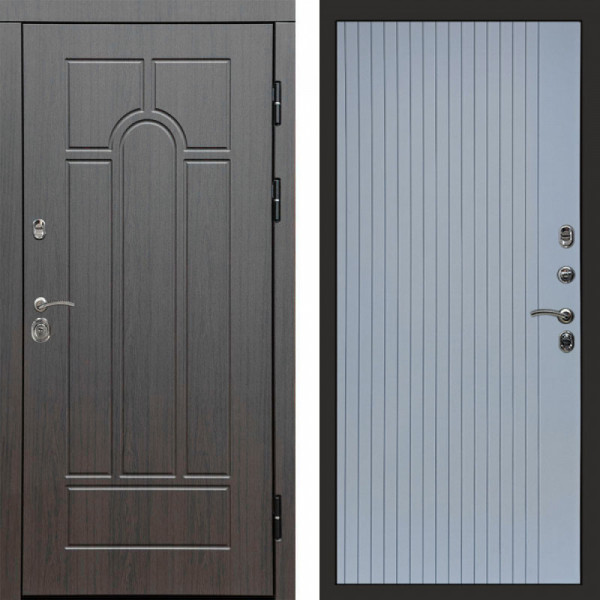 Входная дверь Termo-Door Модена Венге - Flat Grey софт