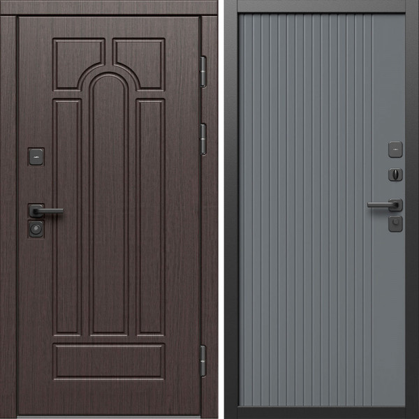 Входная дверь Termo-Door Модена Венге - Флэт Grey софт