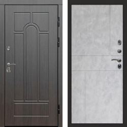 Входная дверь Termo-Door Модена Венге - Горизонт бетон светлый