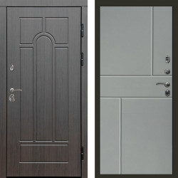 Входная дверь Termo-Door Модена Венге - Горизонт Grey софт