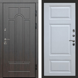 Входная дверь Termo-Door Модена Венге - Лион Белый софт