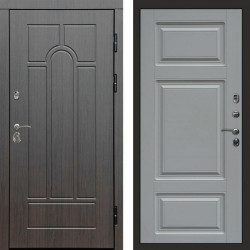 Входная дверь Termo-Door Модена Венге - Лион Grey софт