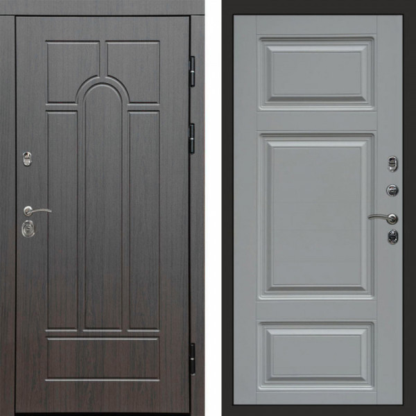 Входная дверь Termo-Door Модена Венге - Лион Grey софт