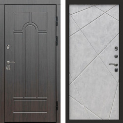 Входная дверь Termo-Door Модена Венге - Лучи бетон светлый