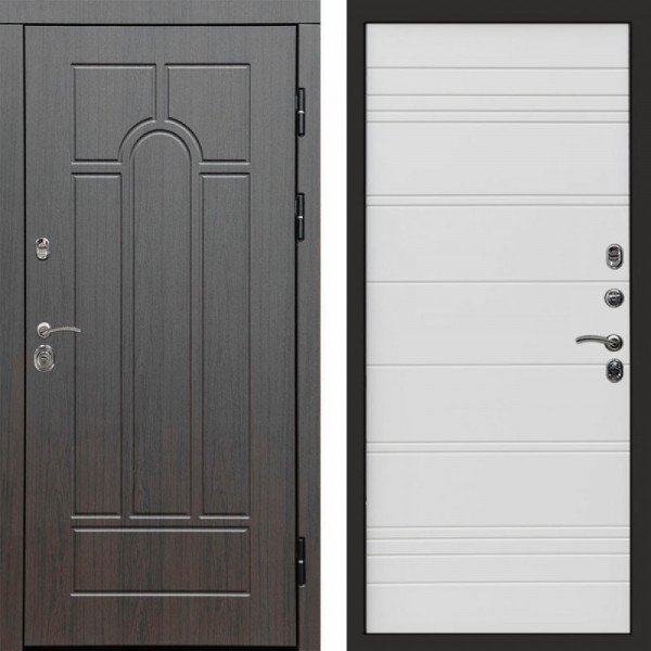 Входная дверь Termo-Door Модена Венге - Лучи White line