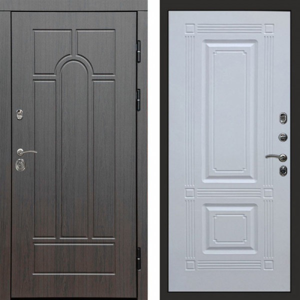 Входная дверь Termo-Door Модена Венге - Мадрид Белый софт