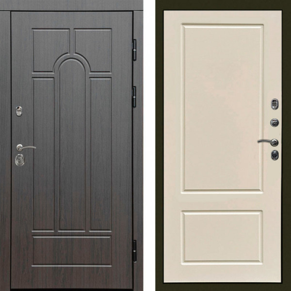 Входная дверь Termo-Door Модена Венге - Марсель Слоновая кость