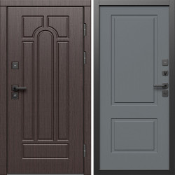 Входная дверь Termo-Door Модена Венге - Нео Классика Грей Софт