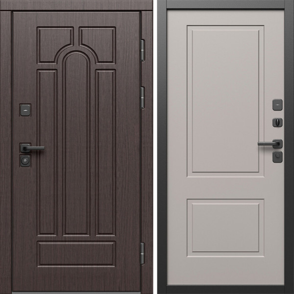 Входная дверь Termo-Door Модена Венге - Нео Классика Капучино